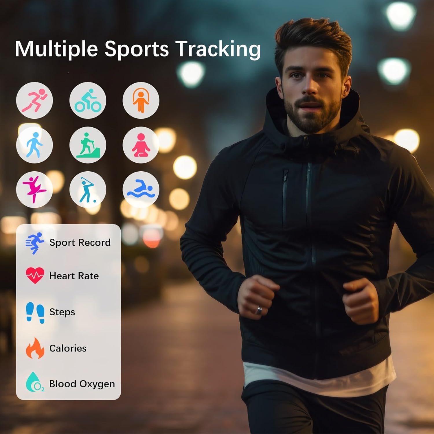 Smart Rings for Women Men, Fitness Ring with Heart Rate, Blood Oxygen, HRV, Pressure, Sleep Tracker, Step Tracker, No Subscription Fee, IP68 Waterproof Smart Ring for iPhone & Android