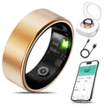 Smart Health Ring for Women Men Fitness Tracker with Heart Rate, Blood Oxygen, Blood Pressure, Sleep Monitoring, Step Counting, IP68 Waterproof for iOS and Android, No Subscription Fee