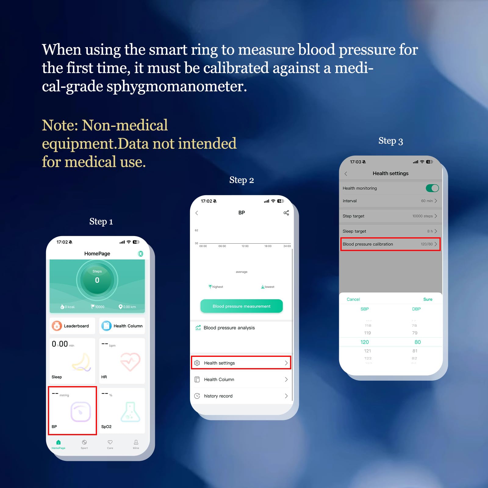 Smart Ring for Women & Men, Health Tracker Ring with Heart Rate, Blood Oxygen,Blood Pressure, IP68 Waterproof Fitness Ring, Sleep Tracker for iPhone and Android, No APP Fee